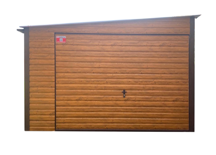 Garáž 3,5 x 5 m boční spád trapéz vodorovně