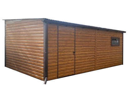 Garáž 3,5 x 5 m boční spád trapéz vodorovně