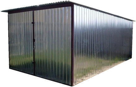 Garáž 3 x 5 Klasik zadní spád